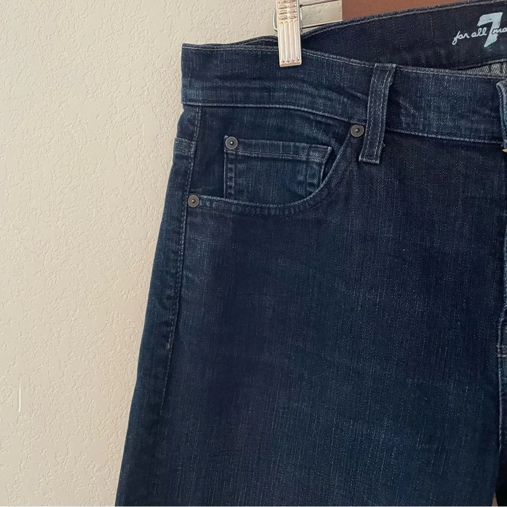 7FAM 7 for all mankind Austyn Straight Leg Denim Jean Dark Wash 34x33